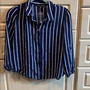 Sheer striped blouse